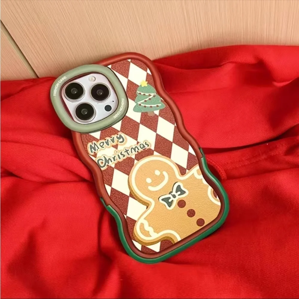 Gingerbread Man Decorative Design Protective Phone Cover Case Apple iPhone